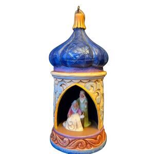 Jim Shore Heartwood Creek Nativity Diorama Hanging Ornament By Enesco 1997